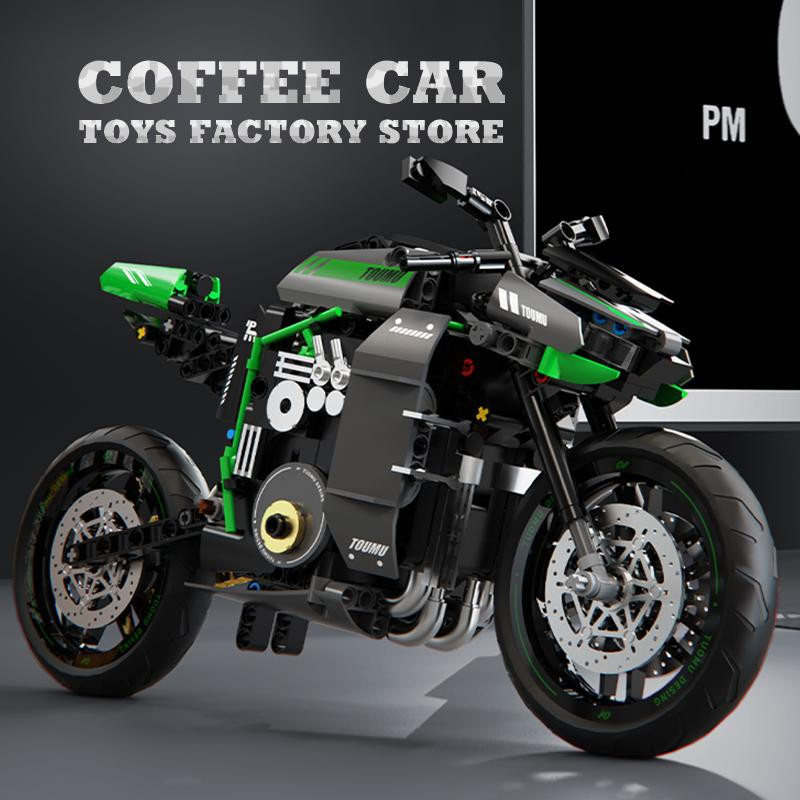 Wucifang Bags High-Tech Motorrad Mecha Motorrad, Bausteine, ab 6 Jahren - Bild 2