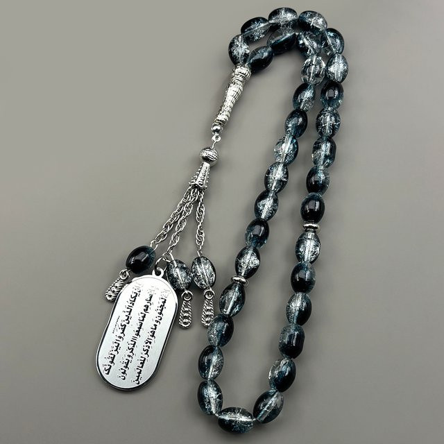JYTF Auto-Anhänger Edelstahl, Silber, Glasperlen, Unisex - Bild 1