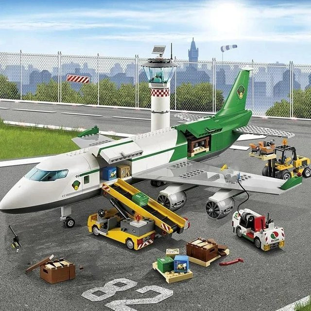 Linyi toy 60262 Stadtgebiet Flughafen, Flugzeug, Bausatz, ab 6 Jahren - Bild 1