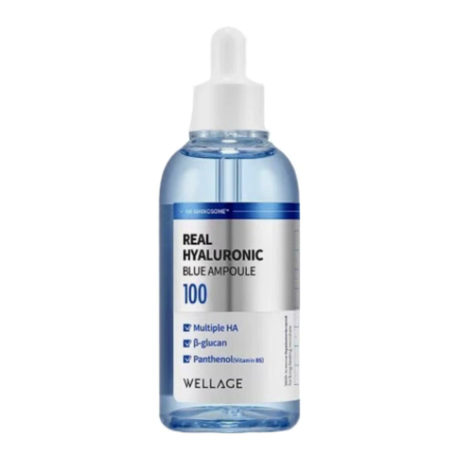Wellage Echte Hyaluronsäure Blaue Ampulle Serum, Hyaluronsäure, β-Glucan, Panthenol - Bild 4