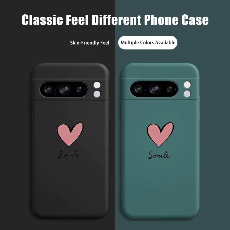 Simple Love Silikon Handyhülle für Google Pixel 8 Pro in Purple - Bild 3
