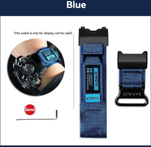 Casio G-SHOCK Uhrenarmband, Nylon, blau, Herren - Bild 1