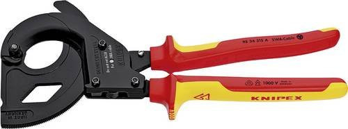 Knipex Ratschen-Kabelschneider 95 36 315A für stahlarmierte Kabel in Schwarz-Rot - Bild 1