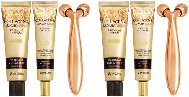 3W CLINIC Kollagen & Gold Premium Faltenlösung Set, Creme, Unisex - Bild 1