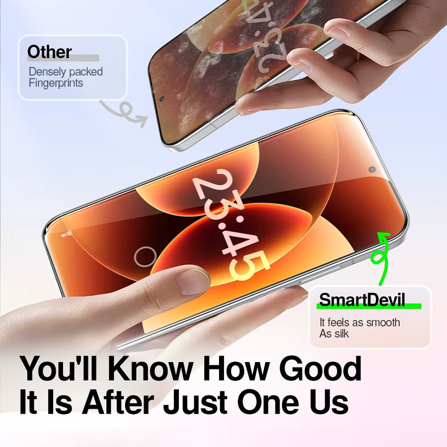 SmartDevil 3er-Pack Displayschutz aus HD-Temperglas für Xiaomi 17 Pro Max, Mi 17, Xiaomi 15 und Xiaomi 14, transparent, staubfrei und anti-fingerabdruck - Bild 3