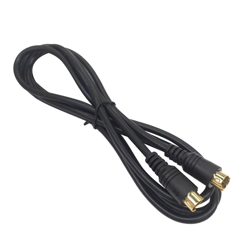 OULLX 4-Pin S-Video Verlängerungskabel Mini-DIN Stecker auf Stecker in Schwarz - Bild 3