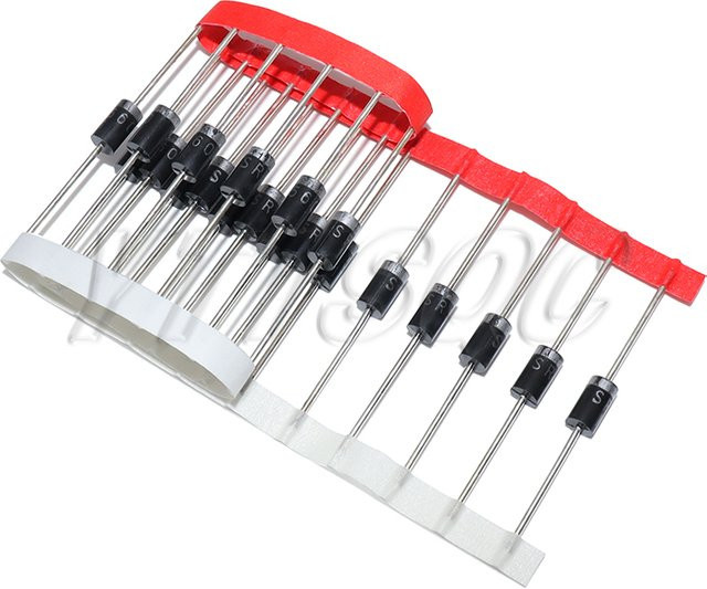20er Set Schottky-Dioden DO-15 27 SR3100 Schwarz - Bild 1