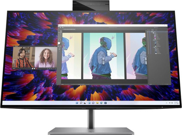 HP Z24m G3 LED-Monitor 60,5 cm (23,8 Zoll) QHD 2560 x 1440 IPS 90 Hz in Silber/Schwarz mit HDMI, DisplayPort, USB-C, USB-A und Ethernet/LAN - Bild 1