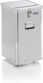 Gmöhling Entsorgungsbox A 1569 aus Aluminium in Silber, Volumen: 50 l - Bild 1