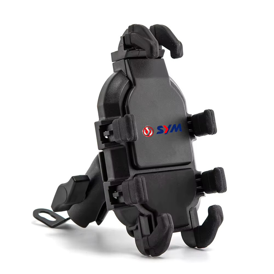 Anti-Shake Rückspiegel-Motorrad-Telefonhalterung in Schwarz für SYM Joymax Z 125/250/300, Maxsym Jet 14 EVO und TL500 Joyride - Bild 6