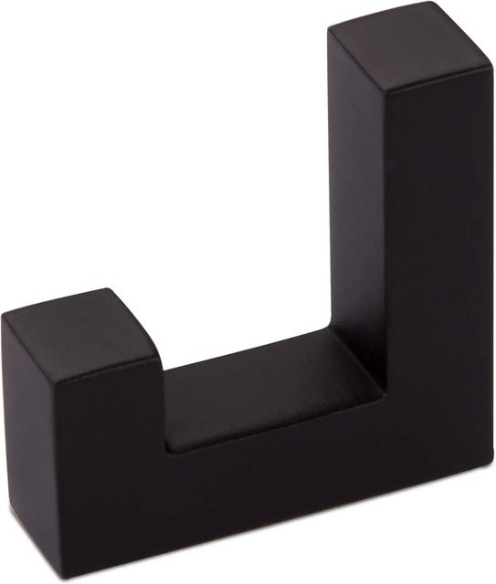 COSIMA Garderobenhaken aus Zinkdruckguss, 1 Fach, Schwarz - Bild 1