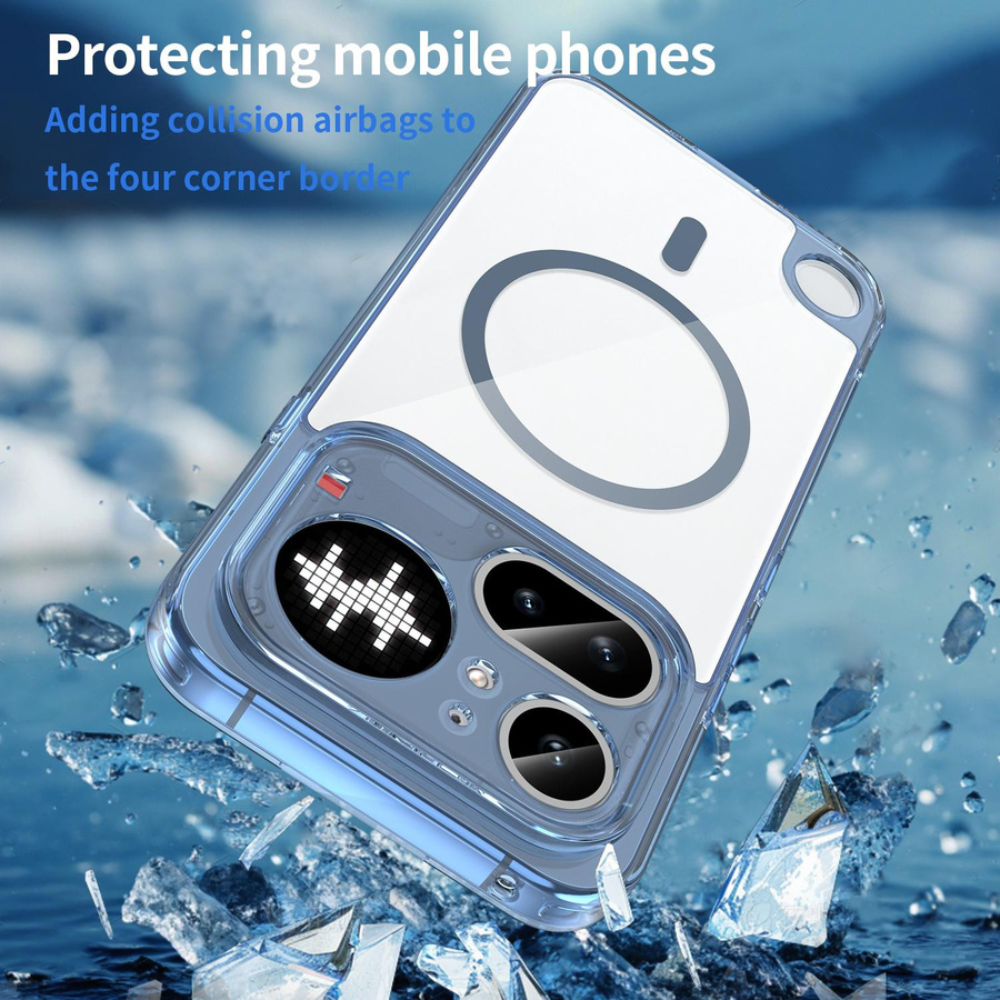 Stoßfeste transparente Handyhülle mit magnetischem kabellosem Laden für Nothing Phone 4a Pro 5G - Bild 4