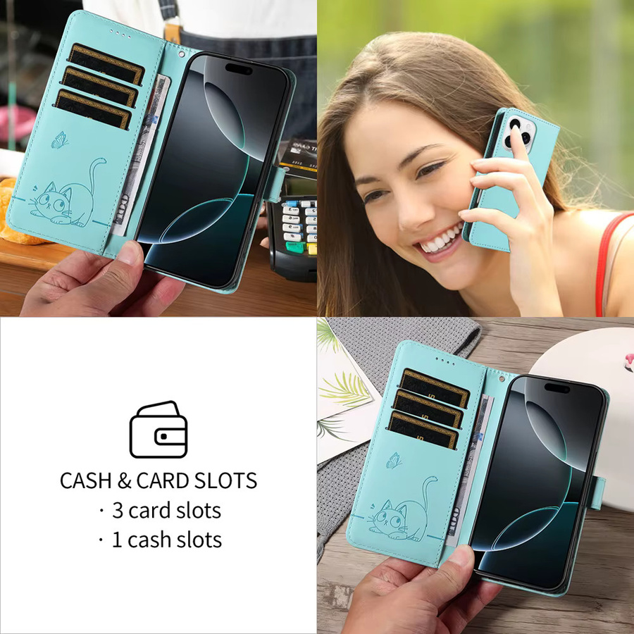 Magnetische Ledertasche für OPPO und Realme Modelle C85 C75 C71 C67 C65 C61 C55 C53 C35 C33 C31 C30 C21 C15 sowie Realme 15 14 12 11 10 9 Pro Plus - Bild 5