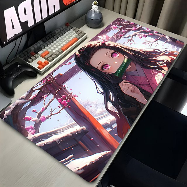 Bandai Demon Slayer Anime Mauspad Kamado Nezuko Multicolor Schreibtischunterlage für PC und Gaming - Bild 1