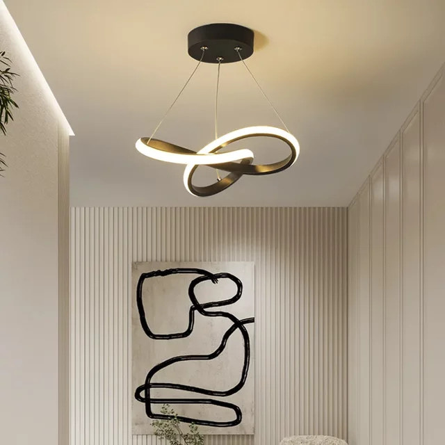 LED Pendelleuchte Tricolor im Retro-Nordic-Design aus Metall, Schwarz oder Weiß, Breite: 24 cm - Bild 1