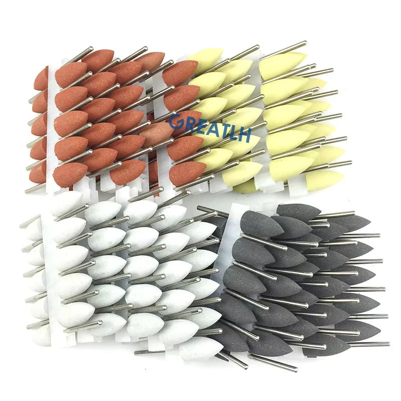 GREATLH Dental Polierer Zubehör Kit, 50 Teile, Silikon Gummi Polierer Bohrer - Bild 3