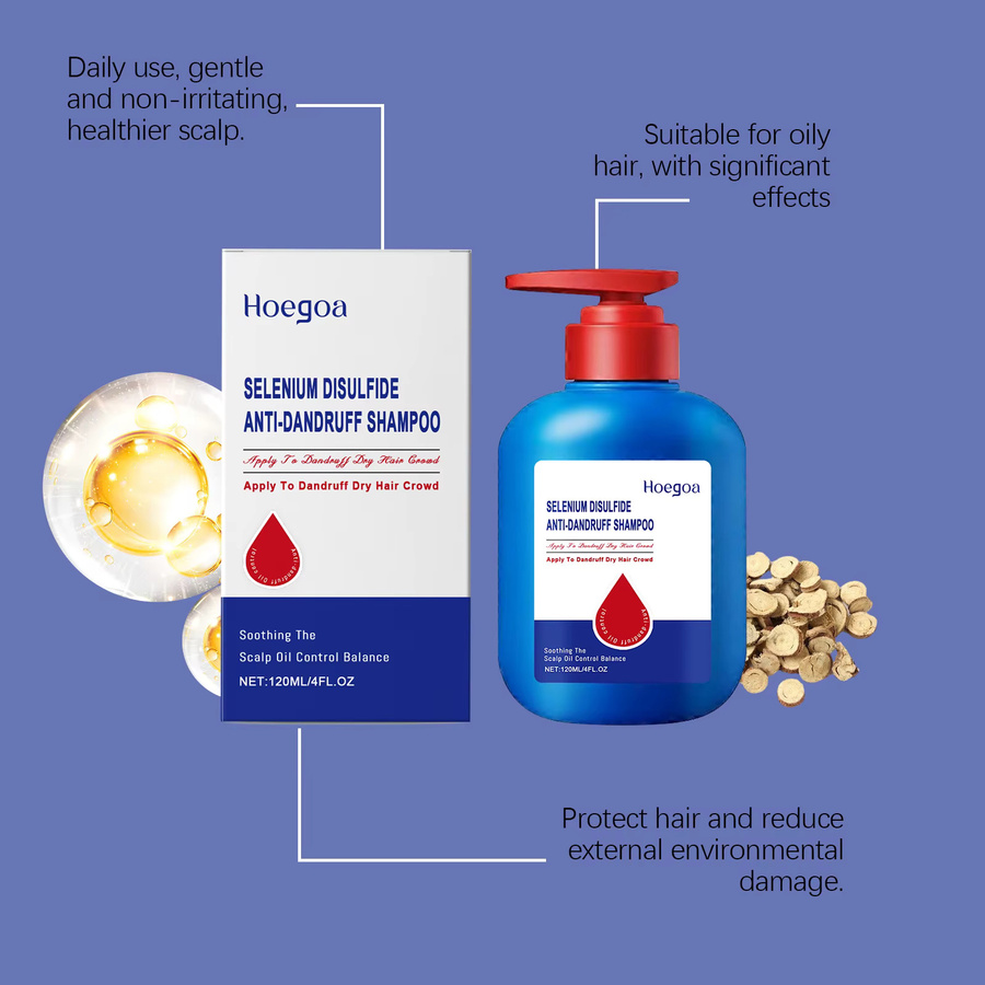 HOEGOA Anti-Schuppen-Shampoo mit Selen-Disulfid, trockenes Haar, Unisex - Bild 2