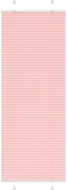 vidaXL Plissee Rosa semi-transparent aus Polyester, B: 70 cm, H: 200 cm - Bild 1