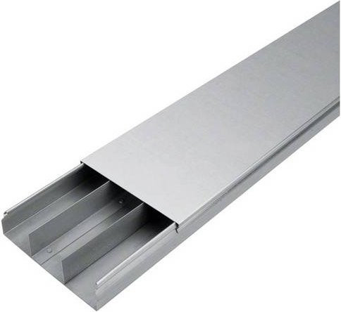 Hager Elektro-Sockelleistensystem UK190483 in Silber, Länge: 200 cm - Bild 1