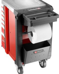 Facom Magnetisches Tablett mit Papierhalterung in Rot, B/T/H: 41,0 x 30,0 x 18,5 cm - Bild 1