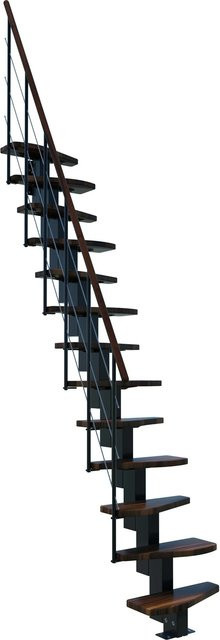 Minka Raumspartreppe Quatro Schwarz für eine Geschosshöhe bis 298 cm - Bild 1