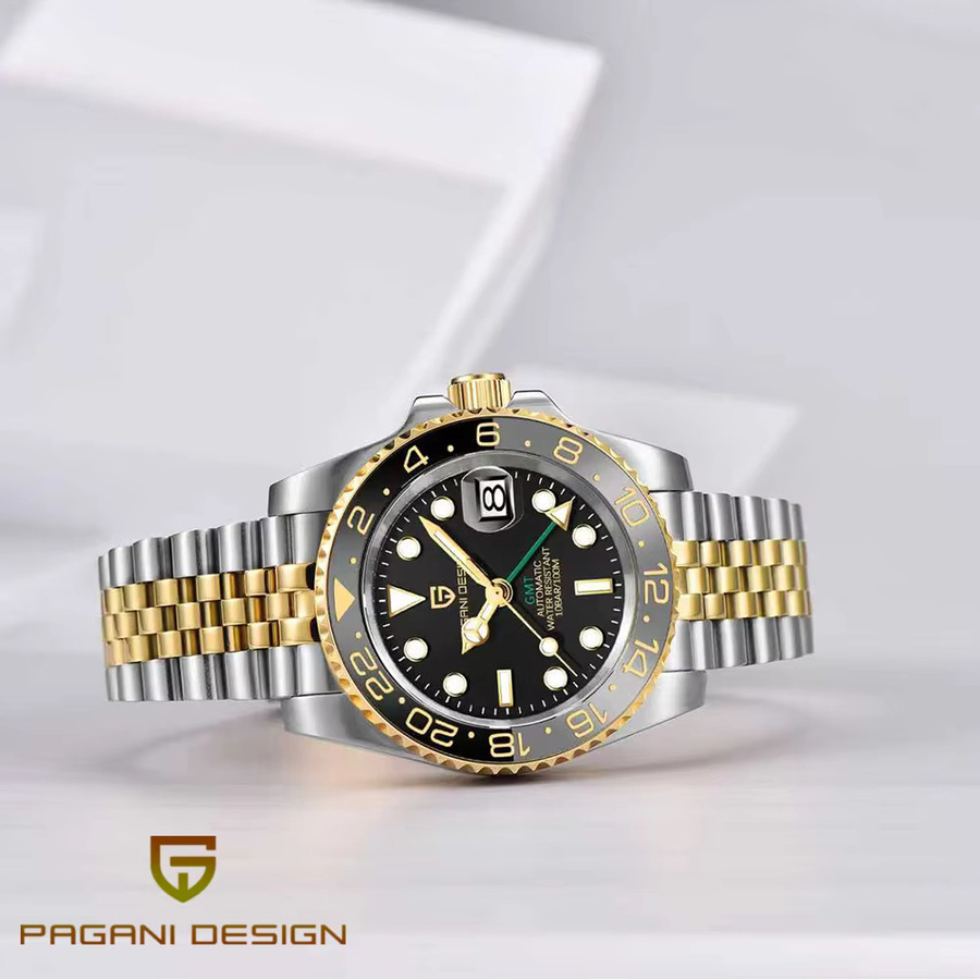 Pagani Design Armbanduhr, GMT, Automatik, Edelstahl, Saphirglas, 40 mm, Herren - Bild 6