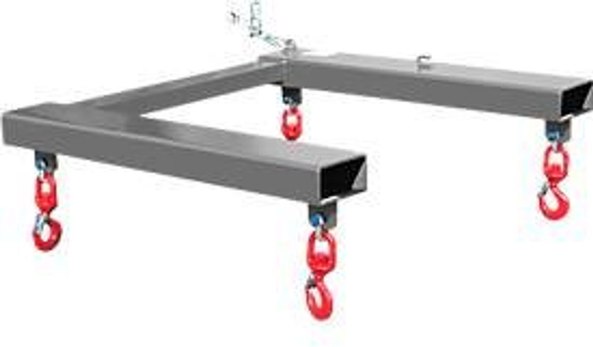 Bauer Südlohn Big-Bag-Traverse TBB-W für Stapler aus Stahl, Mausgrau, B: 94,5 cm, T: 90,0 cm, H: 36,5 cm - Bild 3
