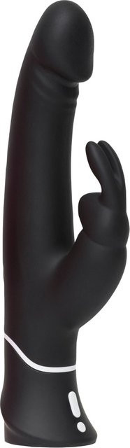 Happyrabbit Realistic Vibrator mit 2 Motoren in Schwarz, Länge: 25,5 cm - Bild 1