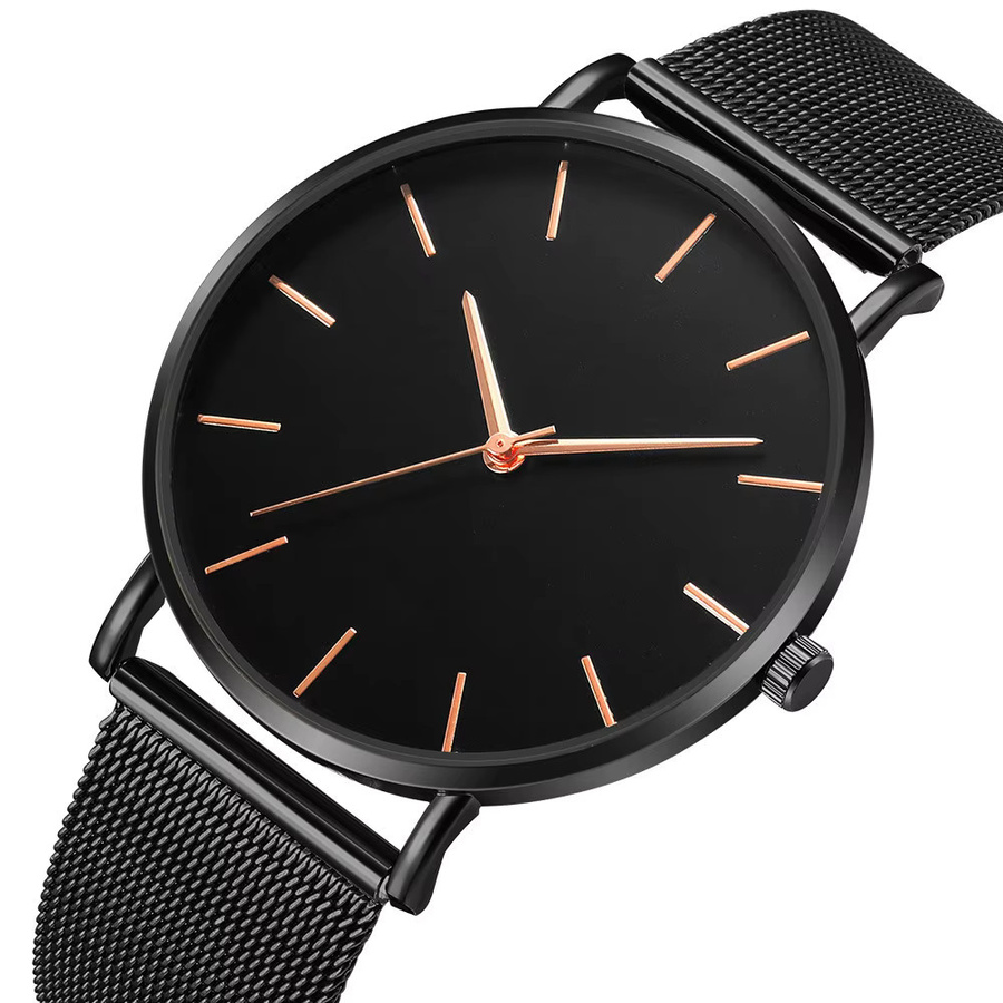 TVK Armbanduhr Edelstahl, Quarz, Schwarz, Herren - Bild 2
