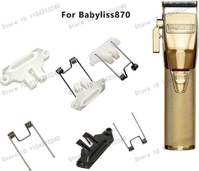 Edieu Clipper-Schwenkkopf mit Zugfeder und Führungsblock in Weiß für Babyliss 870 - Bild 1