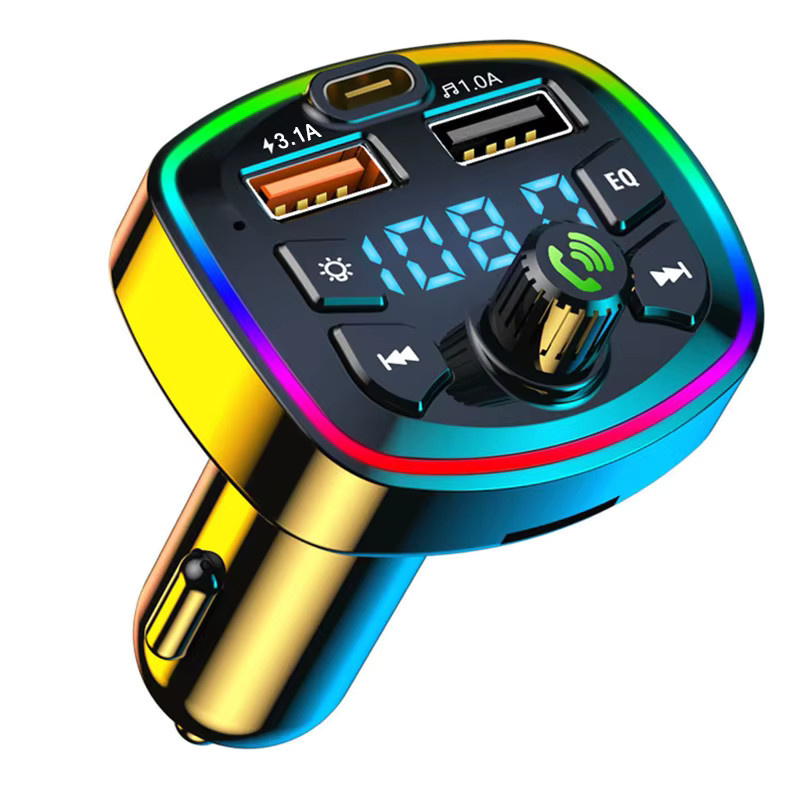 Bluetooth 5.0 FM-Transmitter mit Mikrofon und Dual USB Schnellladegerät als drahtloser Audio-Empfänger und MP3-Player für dein Auto - Bild 7