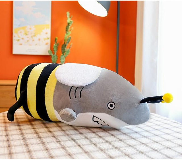 Hai Biene Puppe Hai reitendes Plüschtier, 35 cm - Bild 1