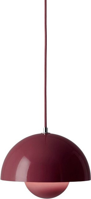&Tradition Flowerpot VP1 Hängeleuchte aus Metall in Rot und Violett mit E27 Fassung - Bild 1