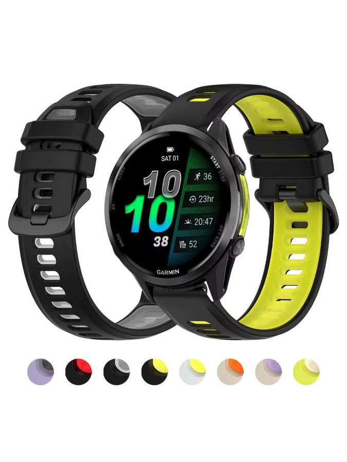 Garmin Uhrenarmband Silikon, Schwarz, Unisex - Bild 3