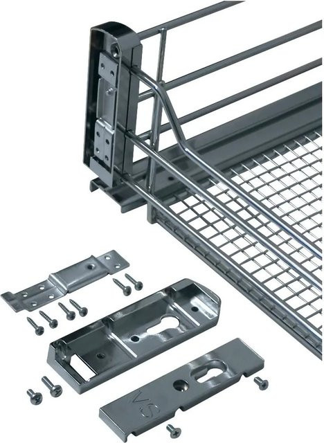 Vauth-Sagel Frontbefestigung für Sub Basket in Silber aus verzinktem Edelstahl (B/T/H: 148 x 82 x 38 cm) - Bild 1