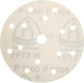 Klingspor Schleifscheibe FP 73 WK kletthaftend, Korn 100, Weiß, Durchmesser: 150 mm - Bild 1