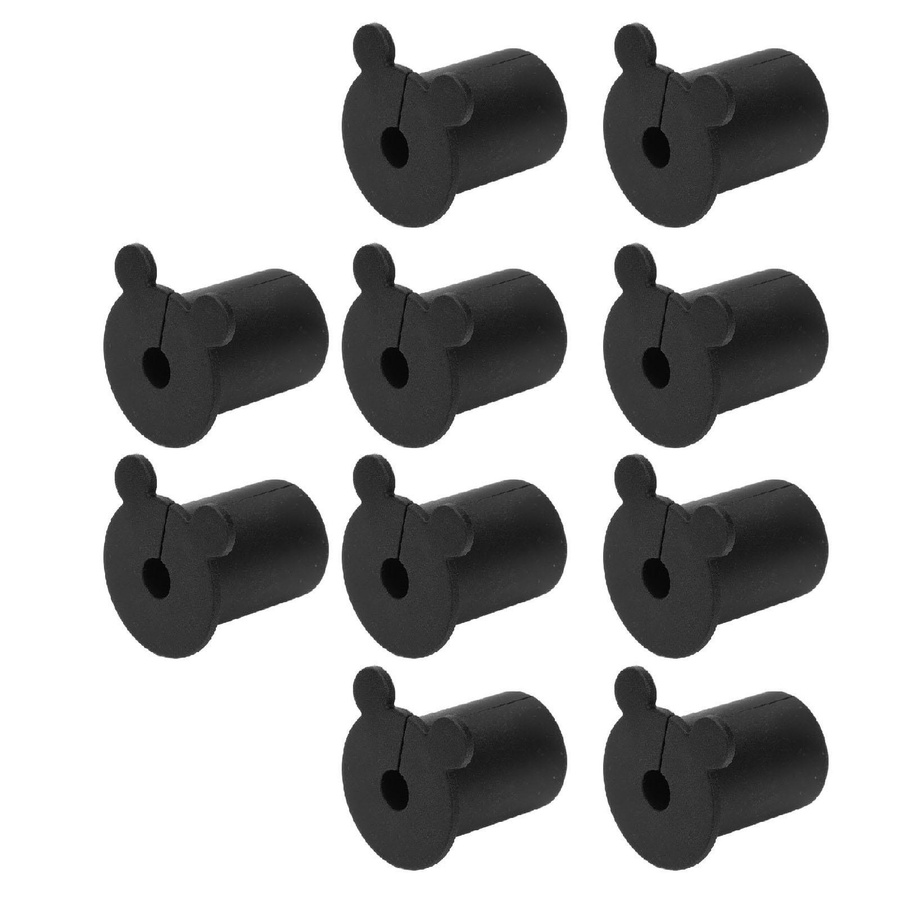 10er Set KONNWEI Wandtülle aus Silikon für Ethernet-LAN-Kabel, Durchmesser: 25,4 mm, Schwarz - Bild 5