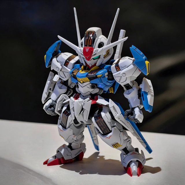 HEROCROSS MGSD Aerial SD Q-Version Actionfigur, Mecha-Krieger, Modell mit abnehmbaren Teilen - Bild 1