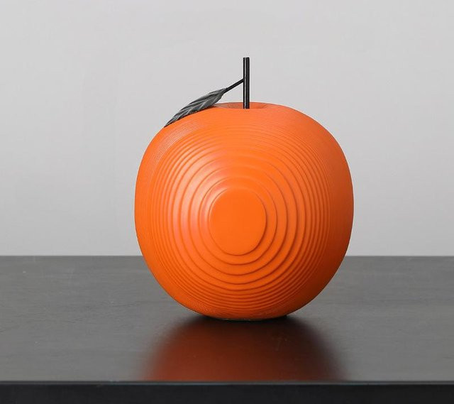 Nordische Birnenfrucht-Ornamente aus Kunstharz in Mehrfarbig, Tischdekoration für Wohnzimmer und Modellzimmer, B/T/H: 12,0 x 16,0 x 4,0 cm - Bild 1