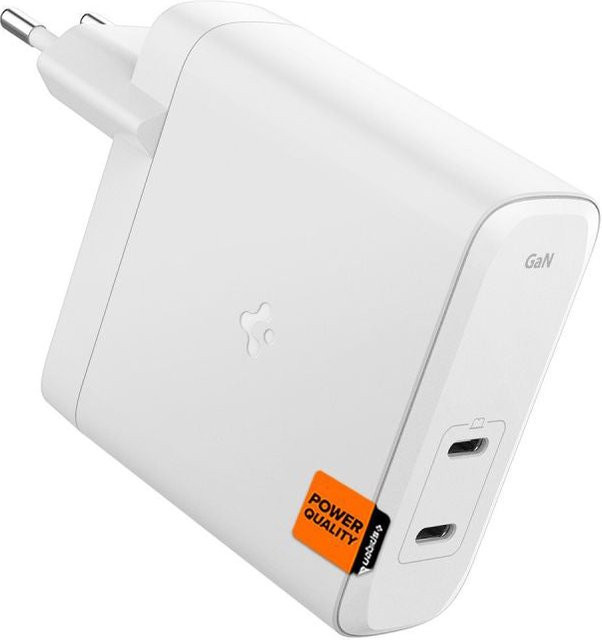 Spigen Arcstation Pro Netzladegerät mit 140W, 3.25A und 2 x USB-C in Weiß - Bild 1
