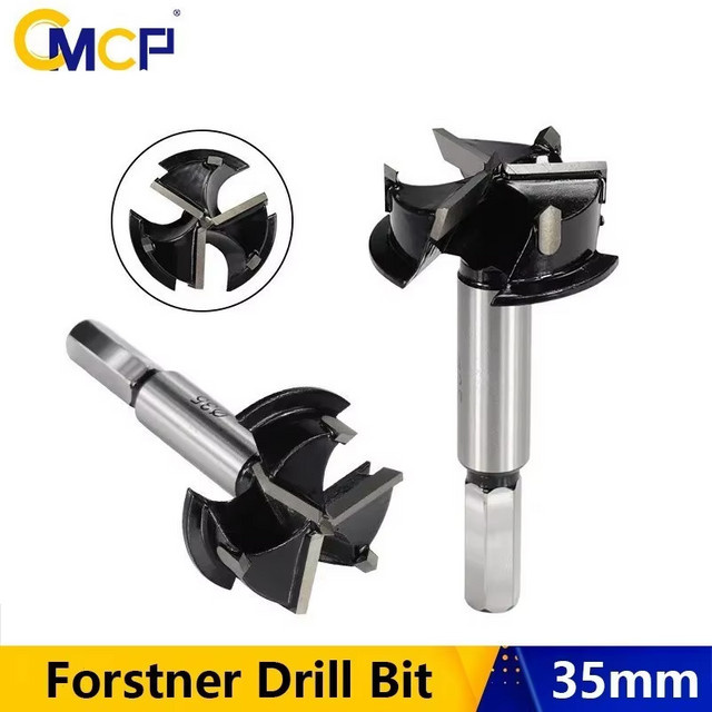 CMCP Forstner Bohrer 35mm mit Hartmetallspitze in Silber für die Holzbearbeitung - Bild 1
