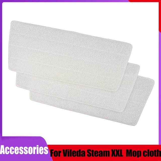 Waschbare Mop Pad Ersatzteile weiß kompatibel für Vileda Steam XXL Dampfreiniger - Bild 1