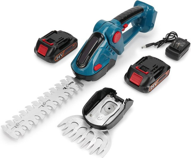 2-in-1 Elektrische Heckenschere und Astschere für Makita LXT 18V Akku, kabellos und wiederaufladbar, Blau - Bild 1