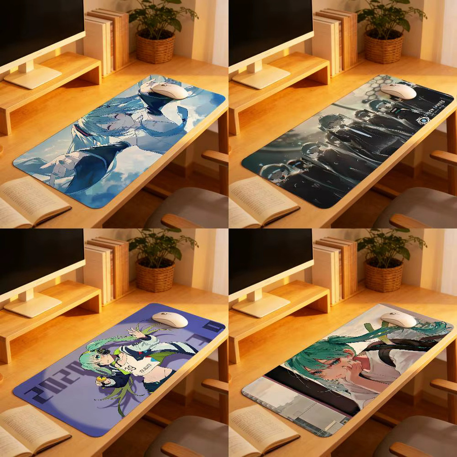 H-Hatsune M-Miku Mauspad Schreibtischunterlage mit Landschaftsdesign in Multicolour - Bild 6