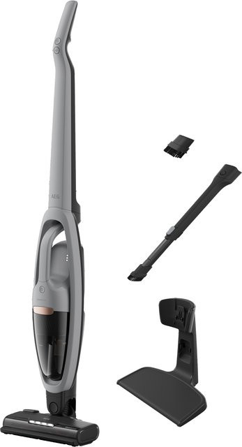 AEG Clean 5000 Akku Staubsauger AS52CB25UG in Grau mit LED-Scheinwerfer und Ladestation - Bild 1