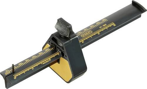 Stanley Streichmaß aus Kunststoff in Schwarz, Länge: 215 mm - Bild 1