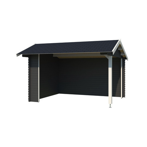 LASITA MAJA Gartenhaus Kirian 300 aus Fichtenholz in Carbongrau mit Satteldach, B/H/T: 420 x 273,6 x 389,4 cm - Bild 3