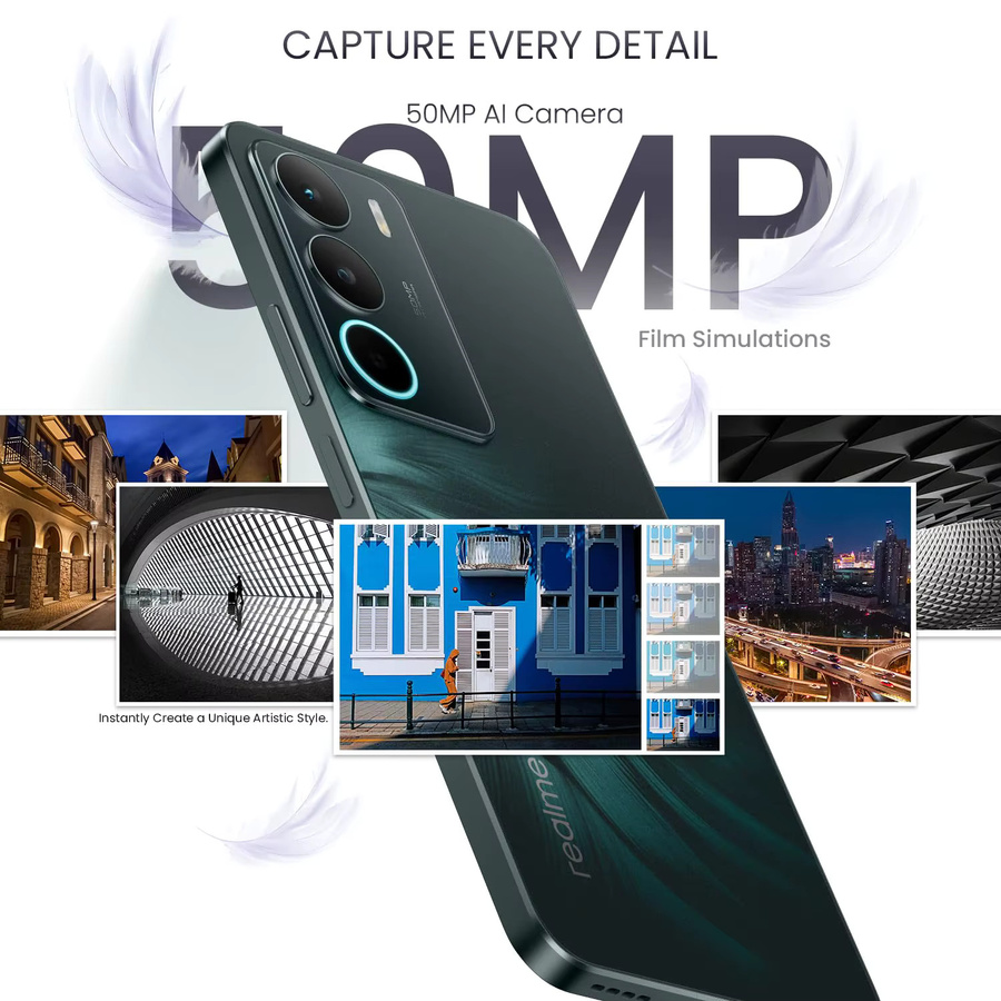 realme C71 Smartphone Globale Version in Green mit 128 GB Speicher, 6 GB RAM, 6300 mAh Akku und 45W Schnellladung - Bild 4