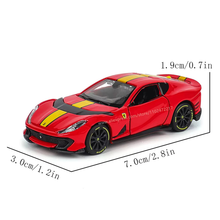 Bburago Ferrari SP1 812 COMPETIZIONE ENZO F40 F12TDF SF90, Automodell, 1:64 - Bild 2