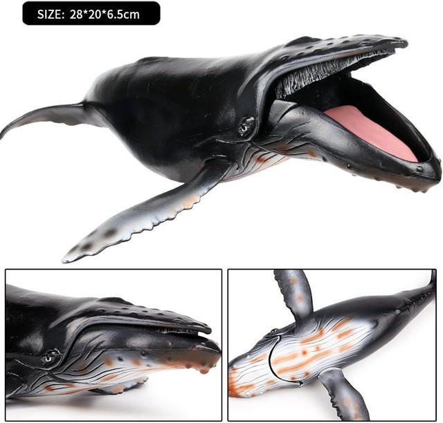 Oenux Meeresleben Actionfiguren Megalodon Beluga Hai Orca Pottwal Blauwal - Bild 1